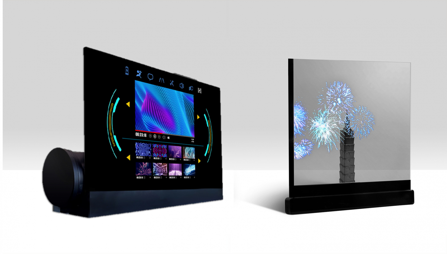 可卷式、折迭性、高透明